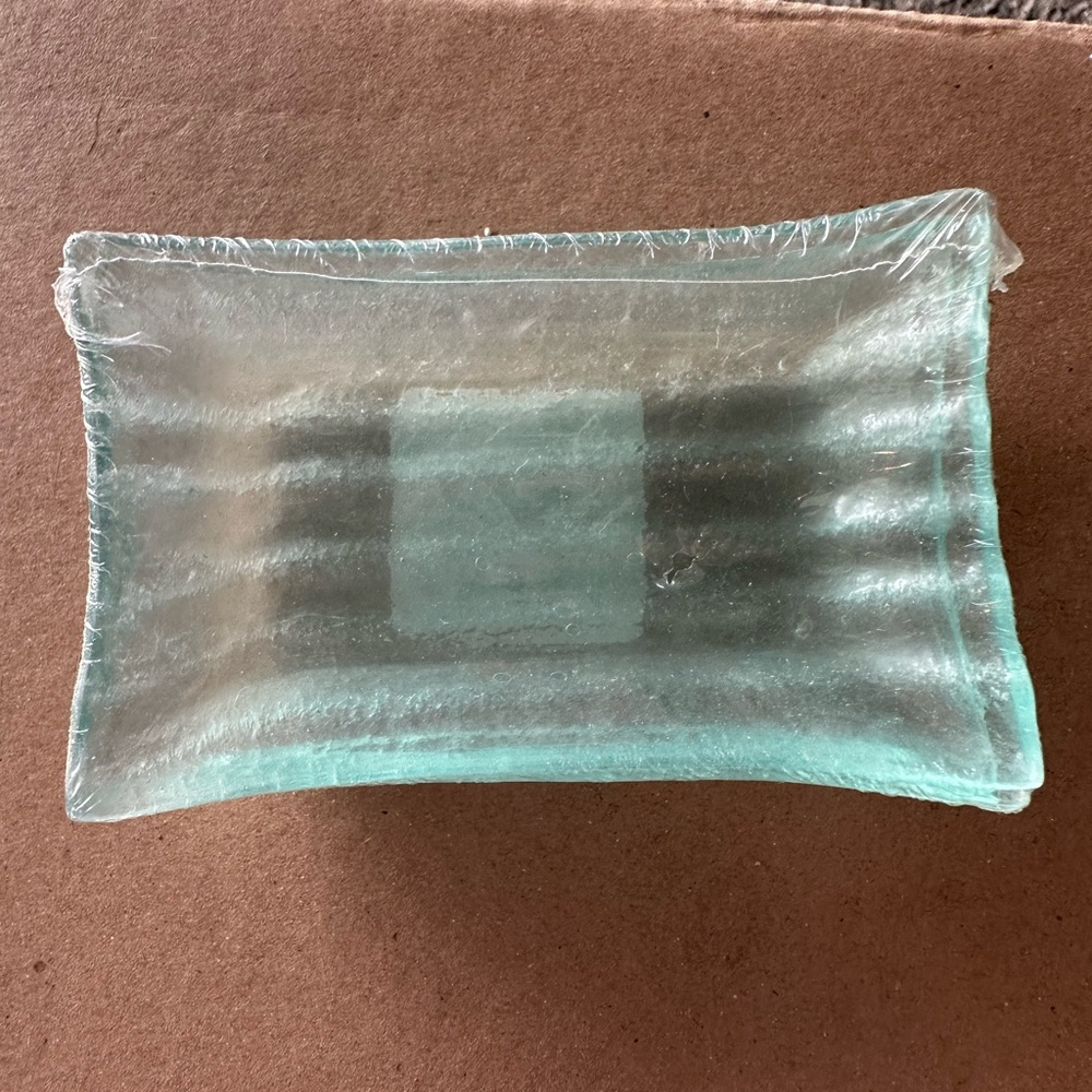 Pier 1 Set of 3 glass soap dishes,